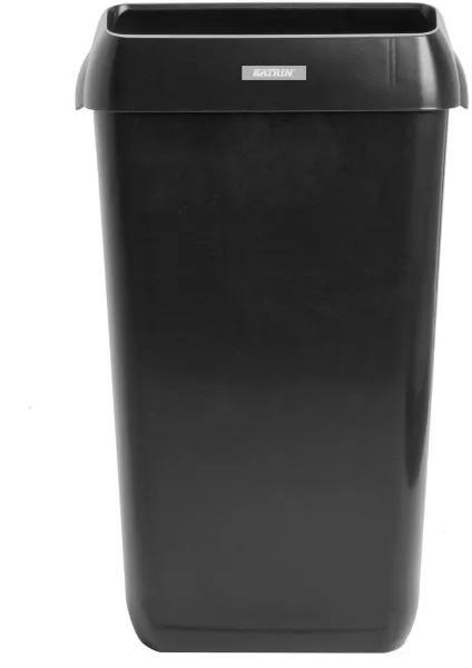 Katrin Waste Bin 25 L, roskakori kannella, musta