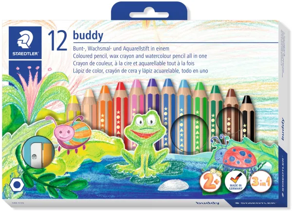 Värikynät Buddy chunky 3i1 (12)